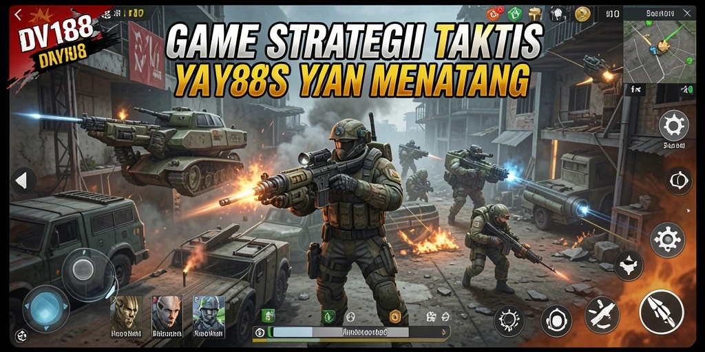 Screenshot gameplay DV188 yang menampilkan aksi strategis yang mendebarkan.