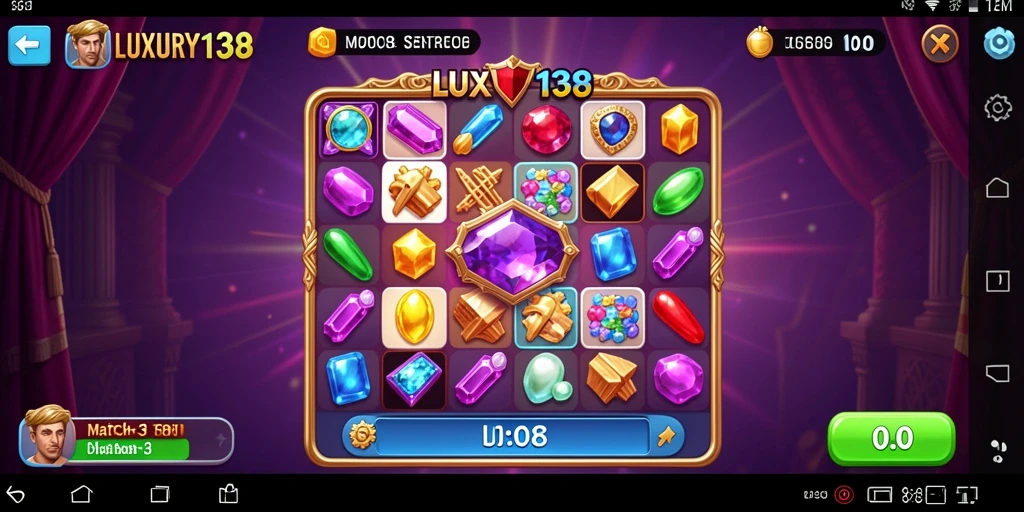 Tampilan gameplay LUXURY138 yang penuh warna dan seru.