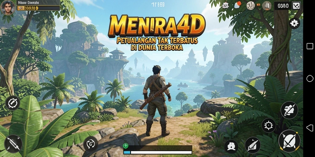 Screenshot gameplay <strong>MENARA4D</strong> menampilkan suasana dunia terbuka yang luas dan menawan.