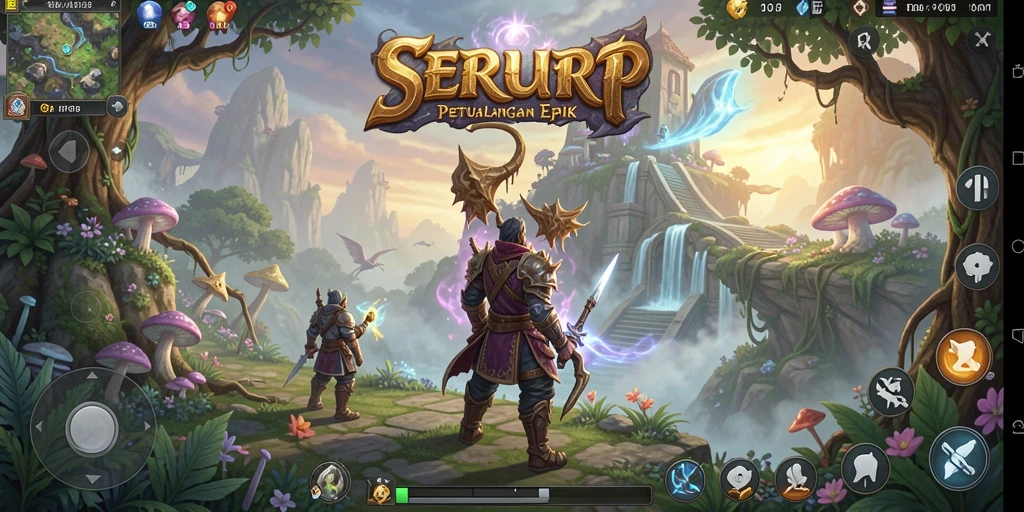 Screenshot menampilkan aksi seru dan grafis memukau dari gameplay ARPG.