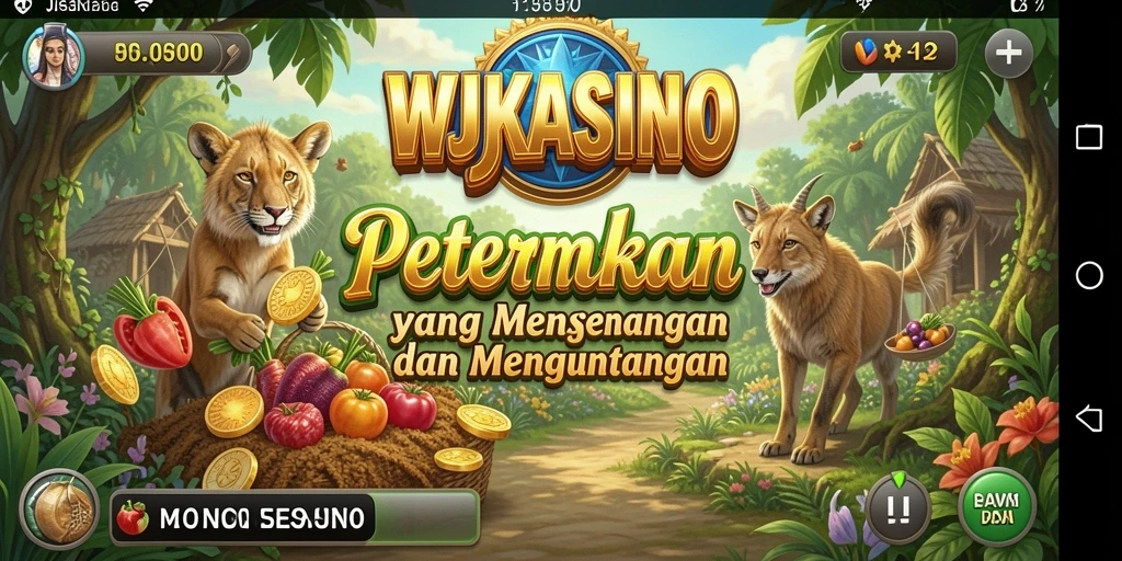 Tampilan permainan Farming yang seru dan interaktif.